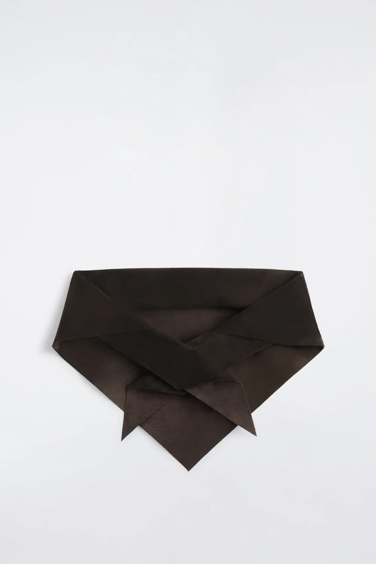 SUEDE TRIANGLE SCARF