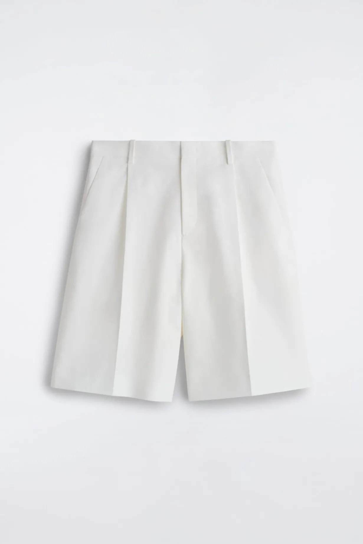 TAILORED COTTON-POPLIN SHORTS