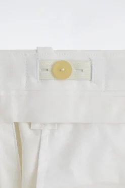 TAILORED COTTON-POPLIN SHORTS