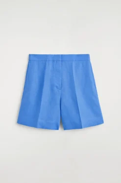 TAILORED ELASTICATED LINEN SHORTS