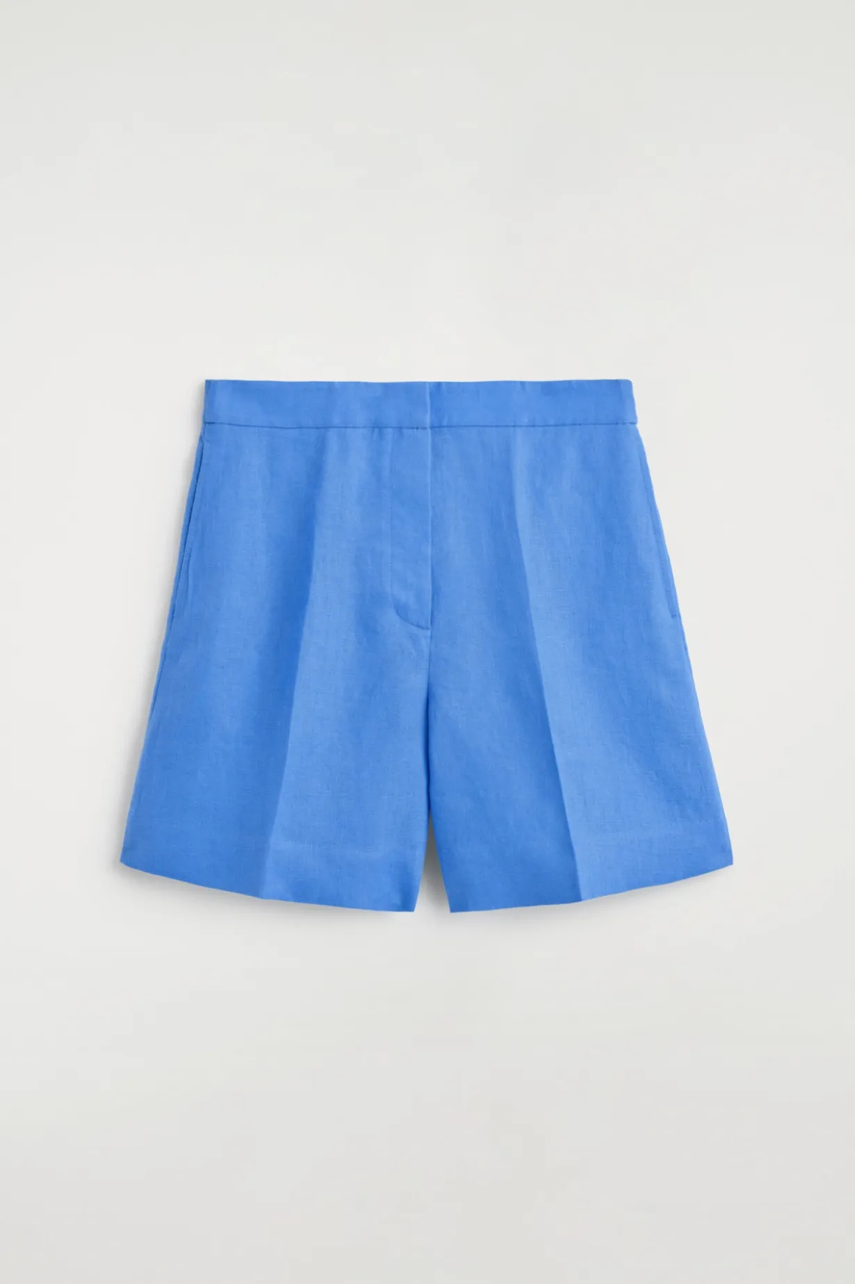 TAILORED ELASTICATED LINEN SHORTS