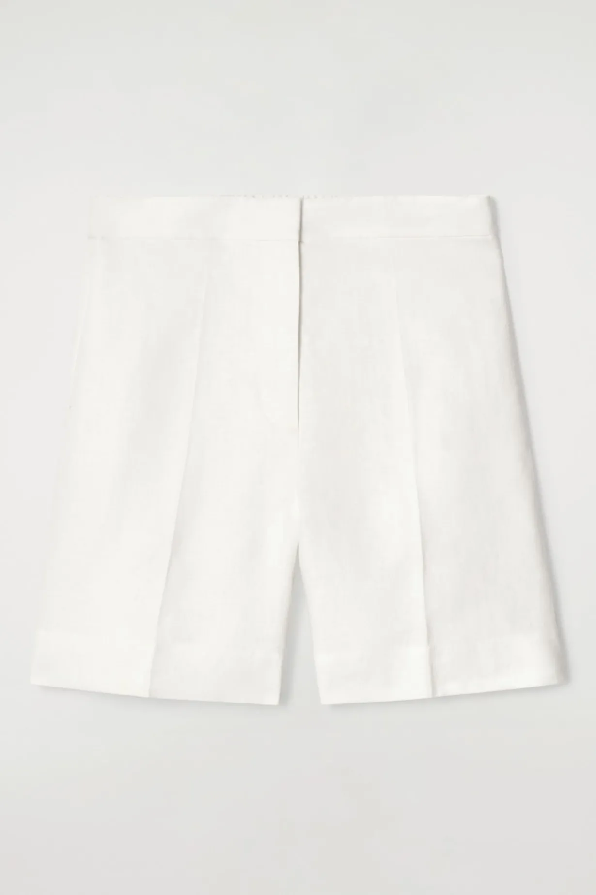 TAILORED ELASTICATED LINEN SHORTS