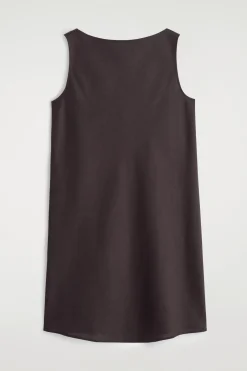 TAILORED LINEN MINI DRESS