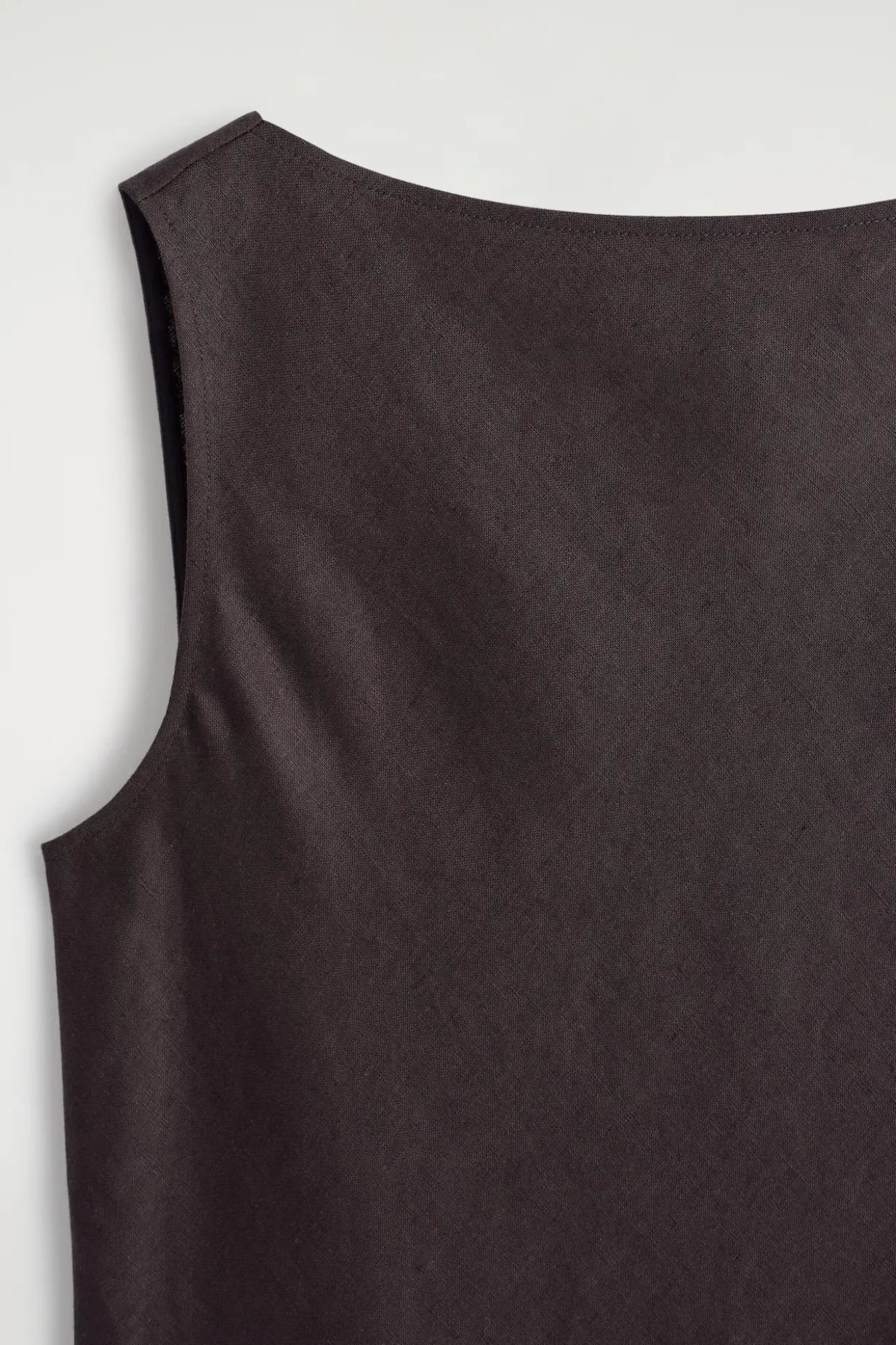 TAILORED LINEN MINI DRESS