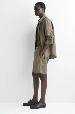 TAILORED LINEN SHORTS