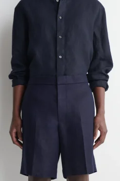 TAILORED LINEN SHORTS