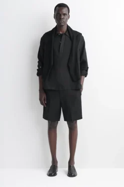TAILORED LINEN SHORTS