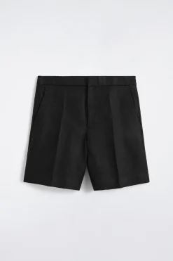 TAILORED LINEN SHORTS