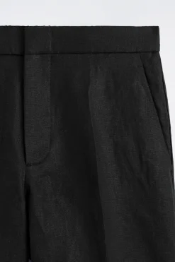 TAILORED LINEN SHORTS