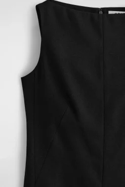 TAILORED MERINO WOOL-BLEND MINI DRESS