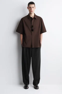 TAILORED SHORT-SLEEVED COTTON SHIRT