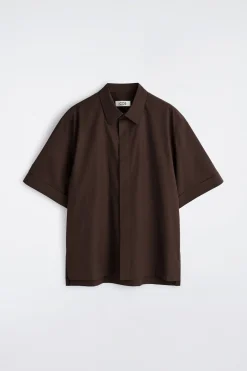TAILORED SHORT-SLEEVED COTTON SHIRT