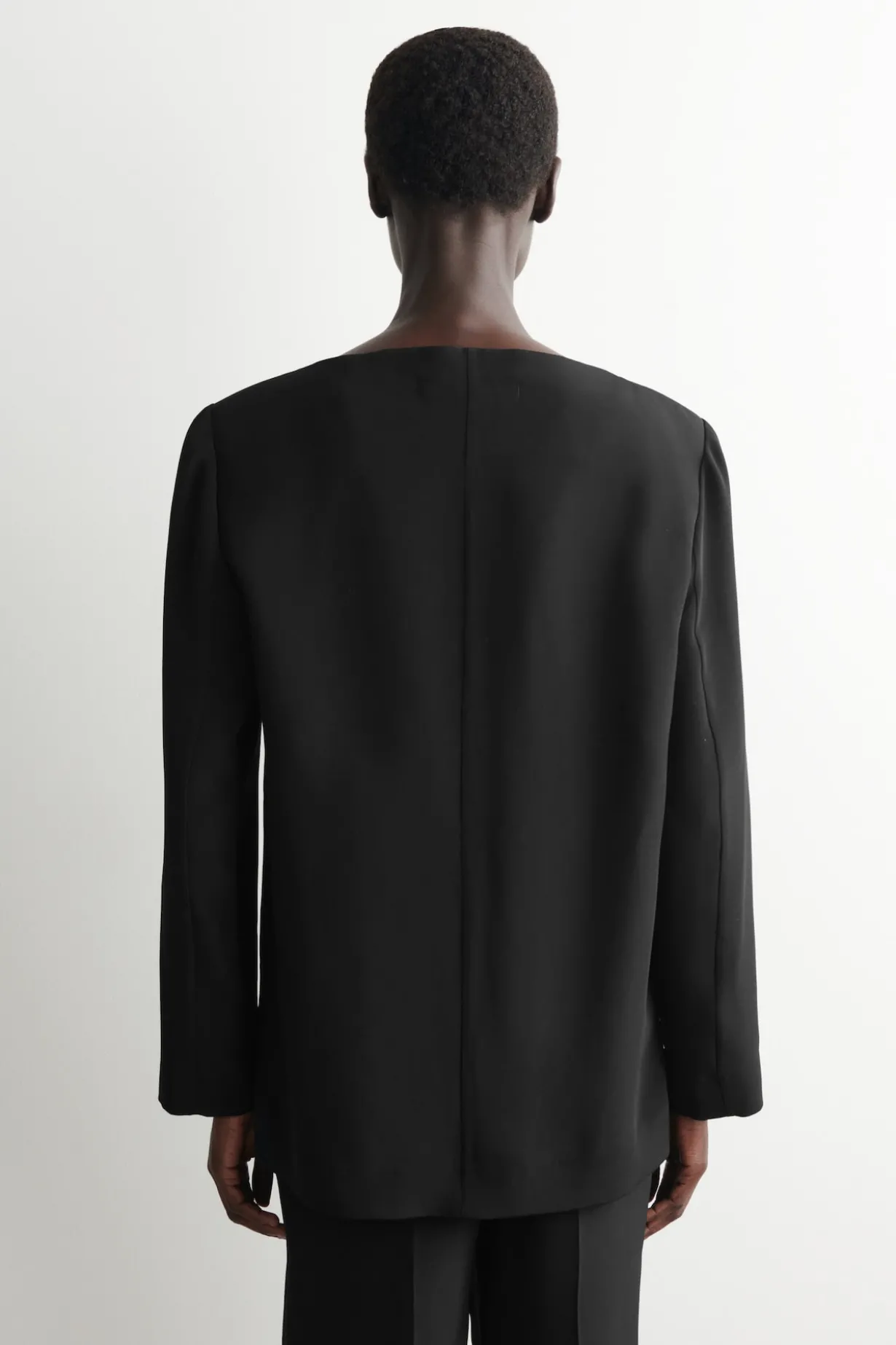 TAILORED SILK TOP