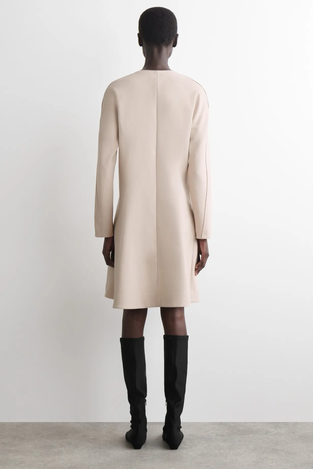 TAILORED V-NECK MINI DRESS