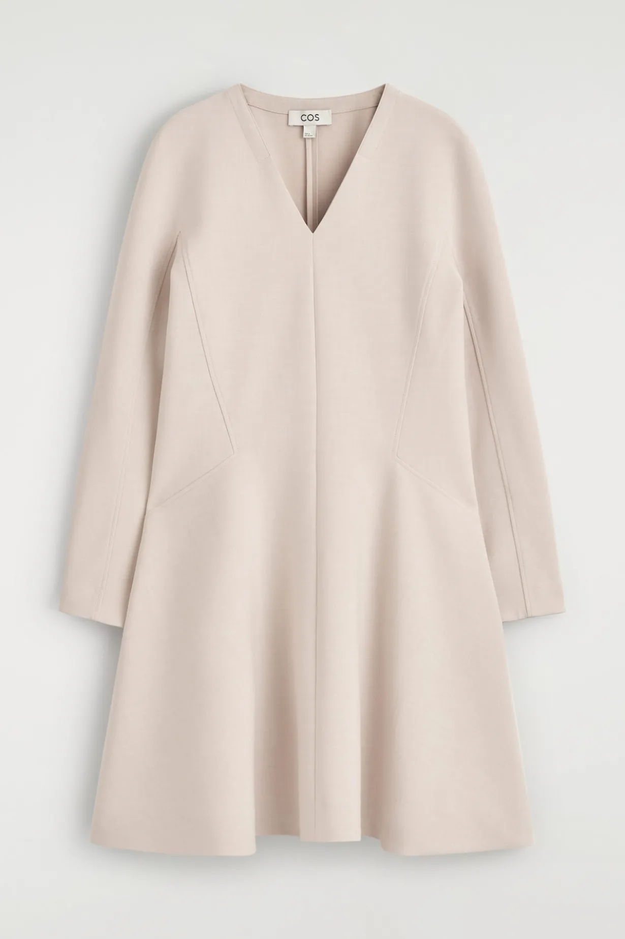 TAILORED V-NECK MINI DRESS