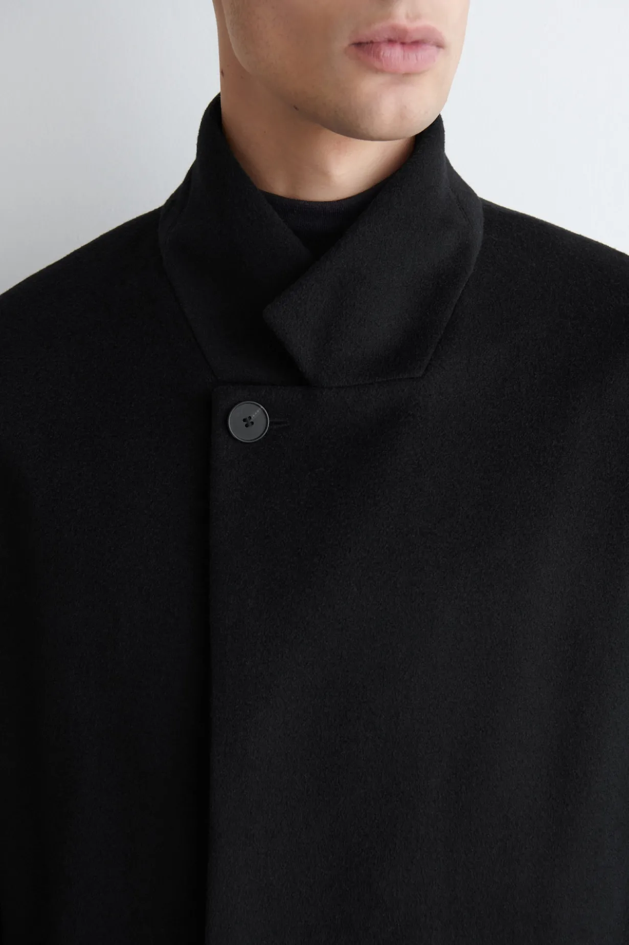 TAILORED WOOL LONG COAT