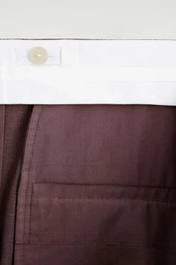 TAILORED WOOL STRAIGHT-LEG PANTS