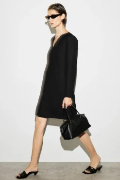 TAILORED WOOL-BLEND MINI DRESS