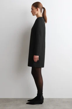 TAILORED WOOL-BLEND MINI DRESS