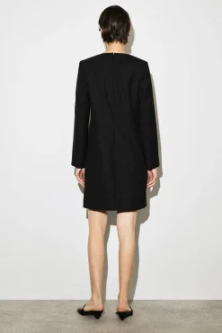TAILORED WOOL-BLEND MINI DRESS