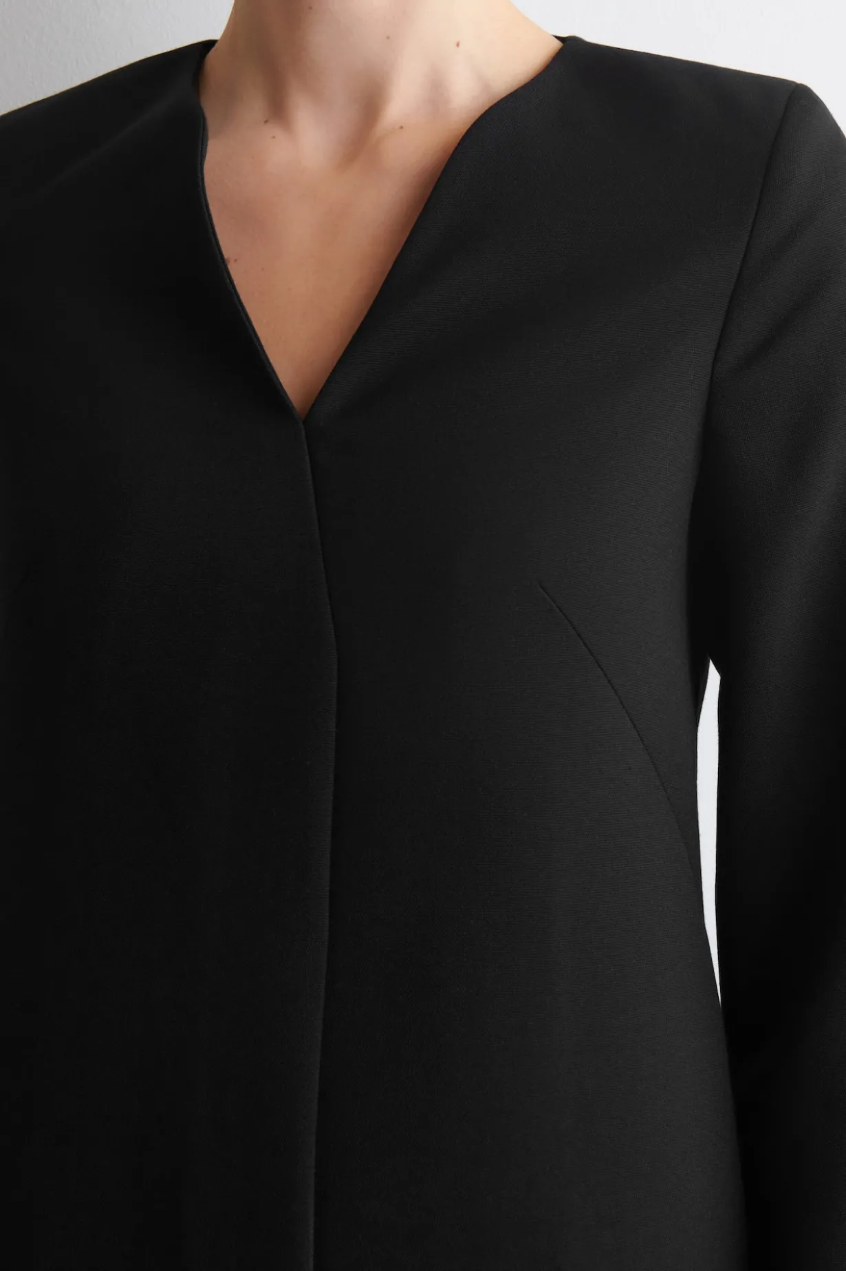 TAILORED WOOL-BLEND MINI DRESS