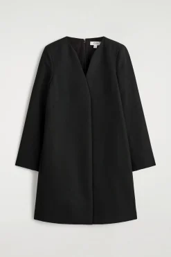 TAILORED WOOL-BLEND MINI DRESS