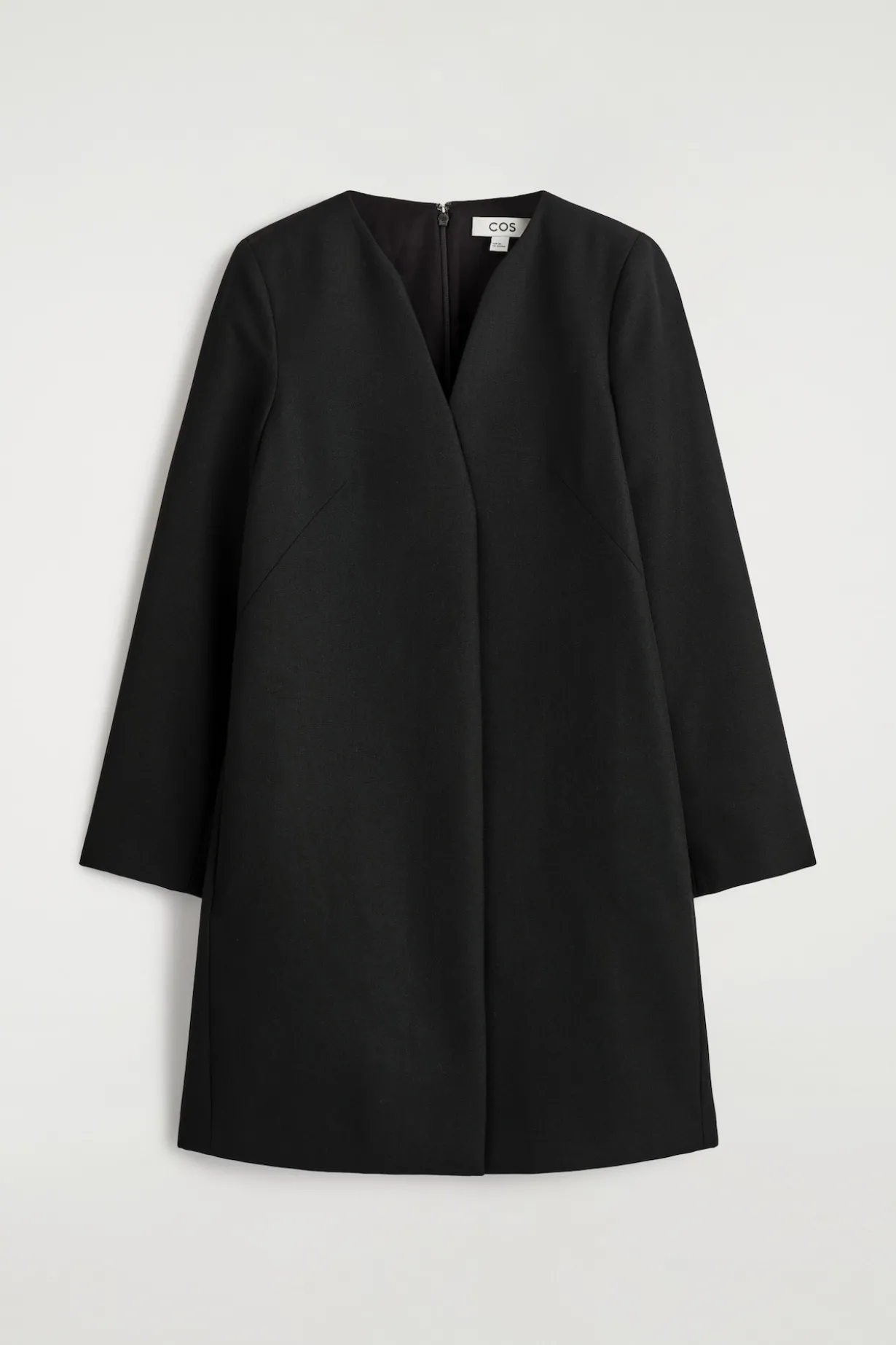 TAILORED WOOL-BLEND MINI DRESS