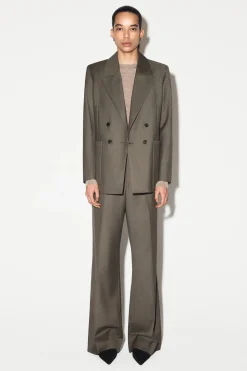 TAILORED WOOL-TWILL BOOTCUT PANTS