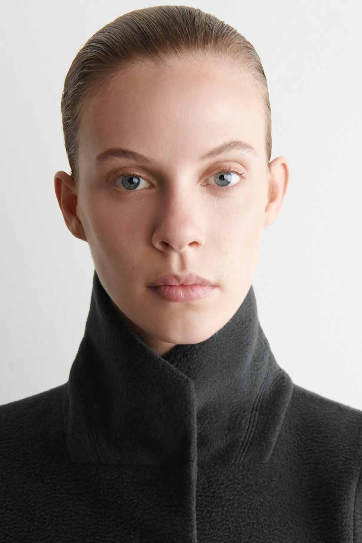 TAILORED WOOL-ZIBELINE LONG COAT