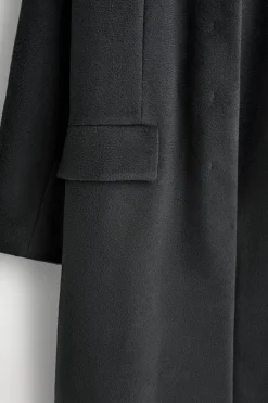 TAILORED WOOL-ZIBELINE LONG COAT