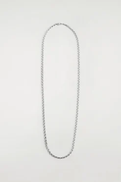 TEARDROP-LINK LONG CHAIN NECKLACE