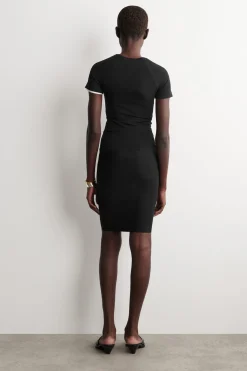 TECHNICAL JERSEY MIDI SKIRT