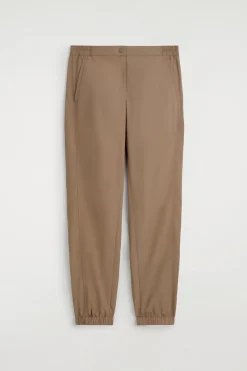 TECHNICAL NYLON BARREL-LEG PANTS