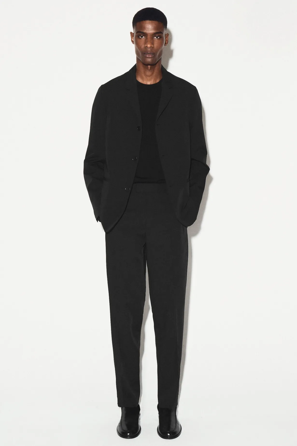 TECH-TWILL SLIM-FIT STRAIGHT-LEG PANTS