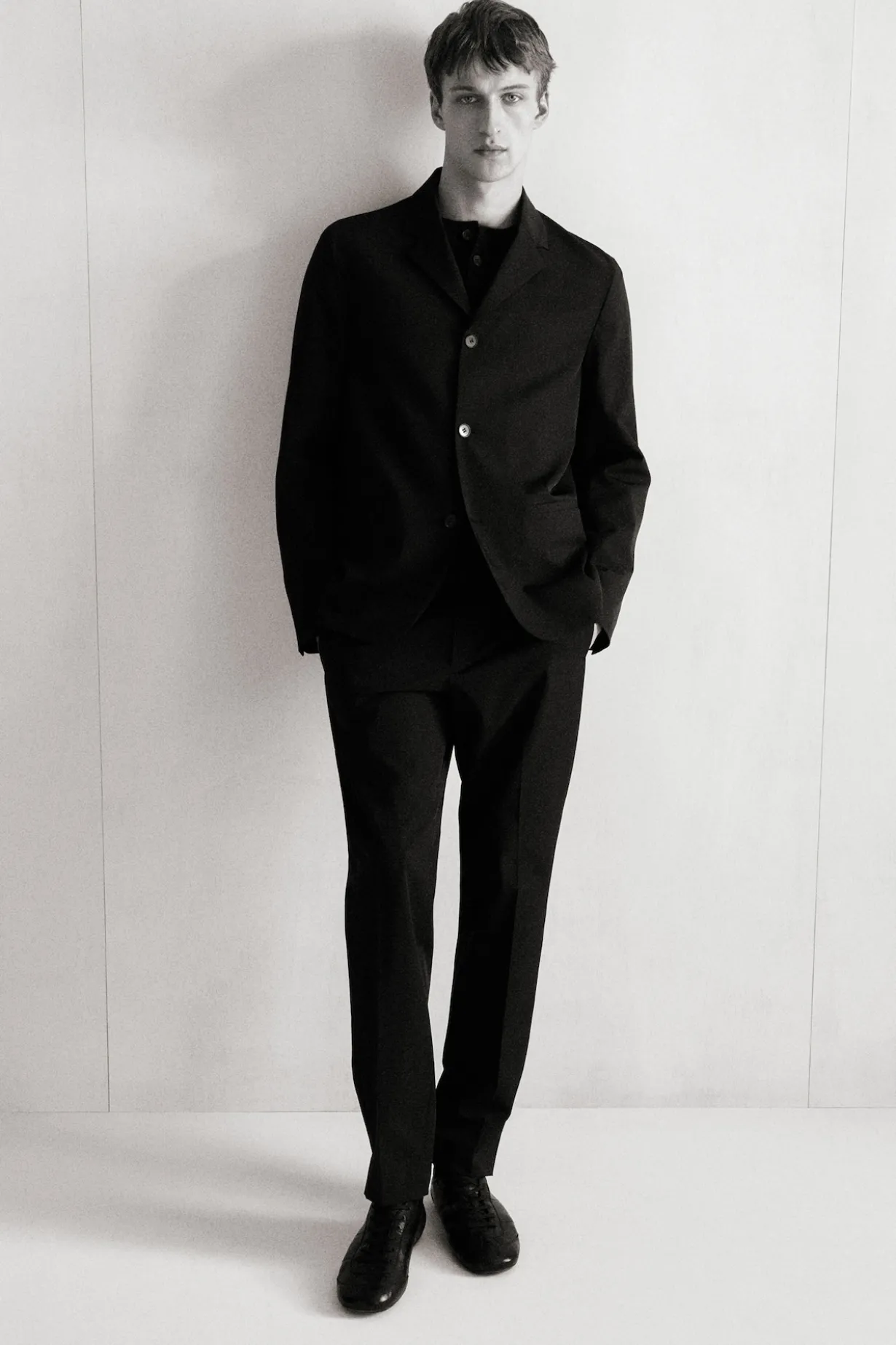 TECH-TWILL SLIM-FIT STRAIGHT-LEG PANTS