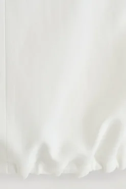 TIE-DETAIL LINEN-BLEND WRAP VEST
