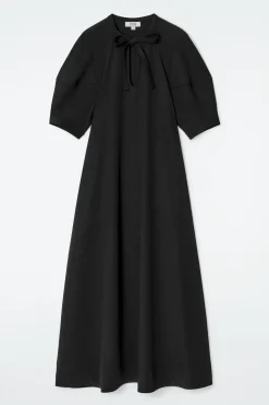 TIE-DETAIL MAXI DRESS