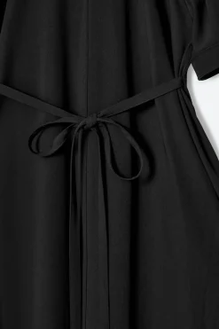 TIE-DETAIL MAXI DRESS