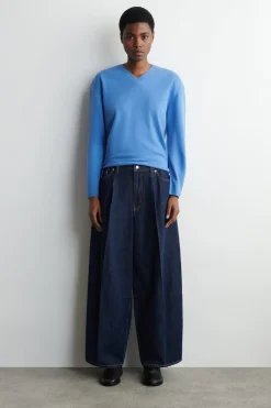 TWINE BARREL-LEG JEANS