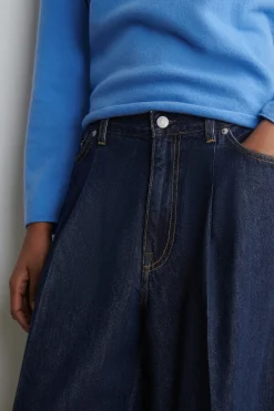 TWINE BARREL-LEG JEANS