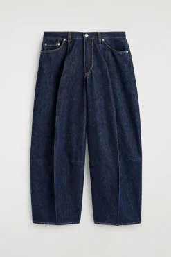 TWINE BARREL-LEG JEANS