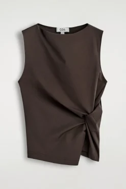 TWIST-DETAIL JERSEY TOP