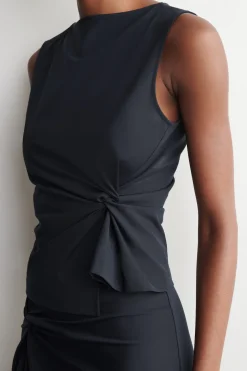 TWIST-DETAIL JERSEY TOP