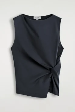 TWIST-DETAIL JERSEY TOP