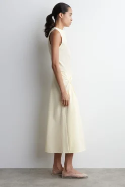 TWIST-DETAIL MIDI SKIRT