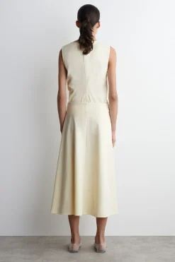 TWIST-DETAIL MIDI SKIRT