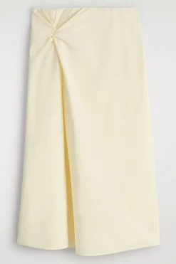 TWIST-DETAIL MIDI SKIRT