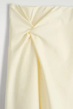 TWIST-DETAIL MIDI SKIRT