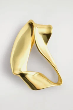TWISTED RIBBON PIN BROOCH