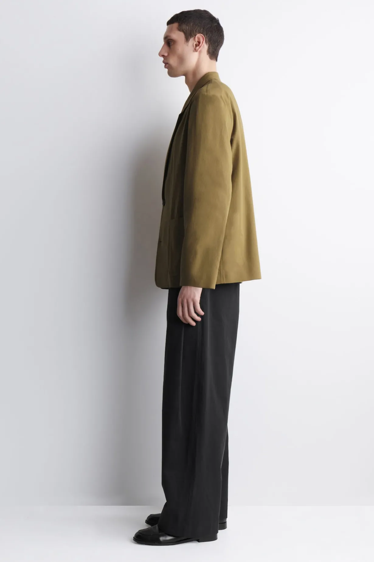 UNSTRUCTURED COTTON BLAZER